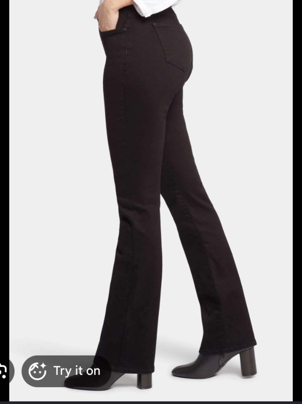 NYDJ Corduroy Black jeans size 4